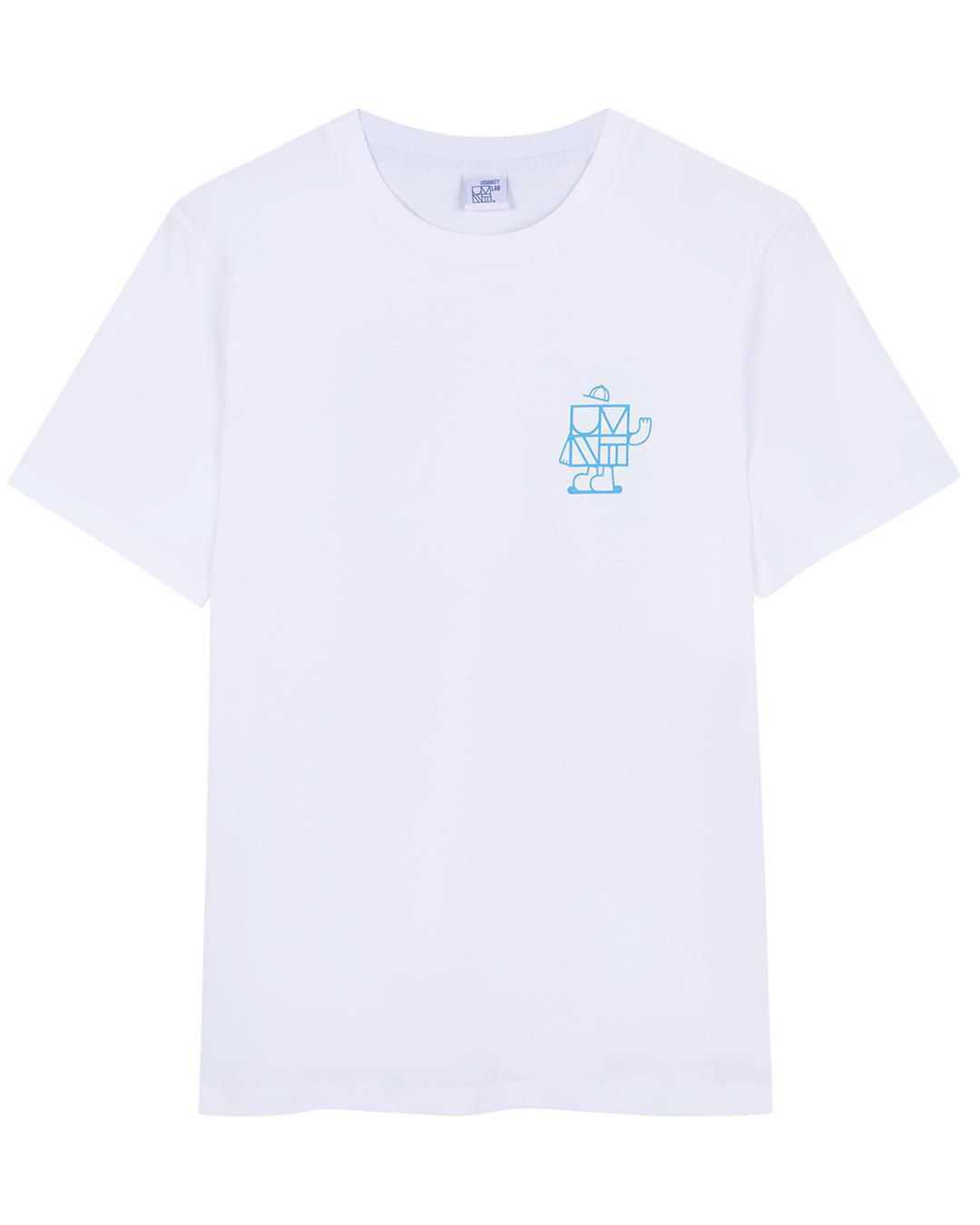 Camiseta blanca con estampado multicolor "Urvanity por Yubia"