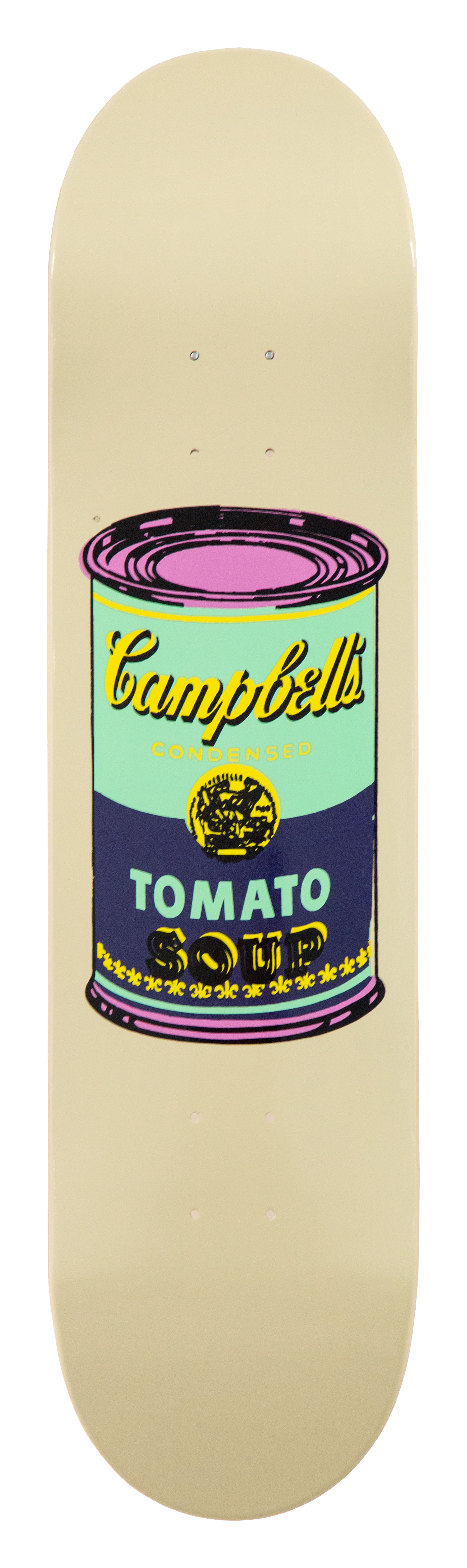 "Colored Campbell’s Soup Eggplant" Skate